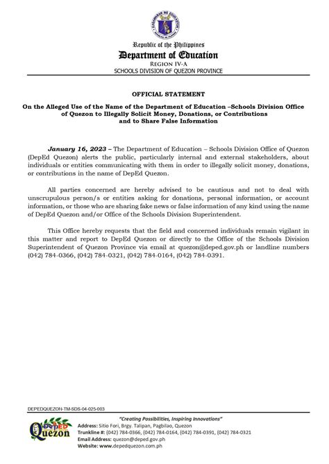 deped quezon memo.